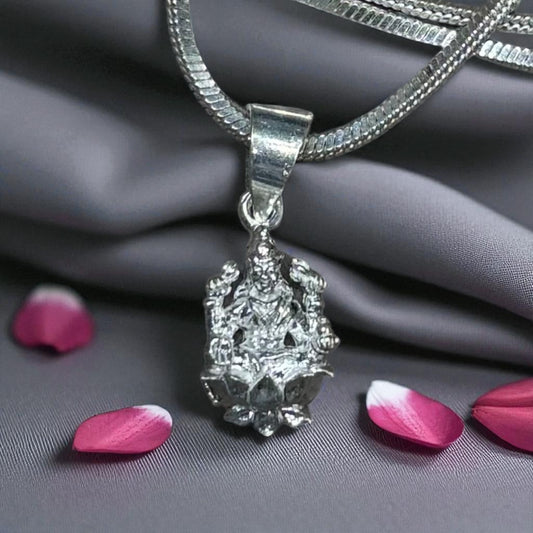 Pure Silver Laxmi Ji Locket