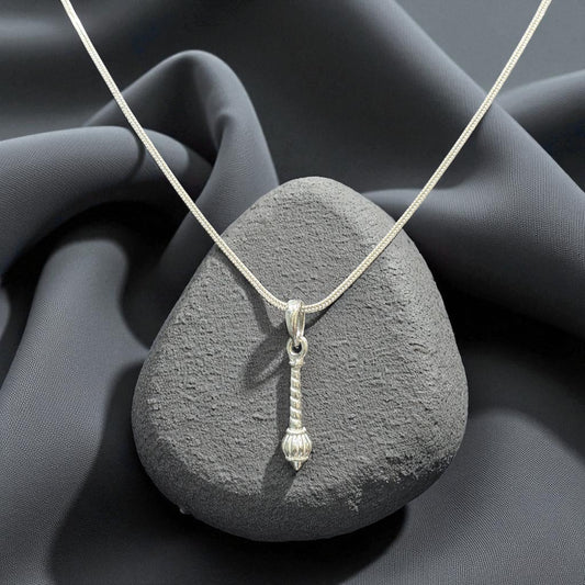 Pure Silver Hanuman Ji Gada Locket