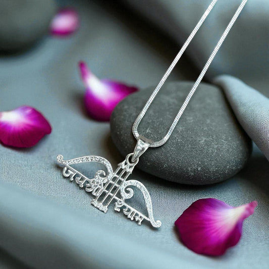 Pure Silver Khatu Shyam Dhanush Locket