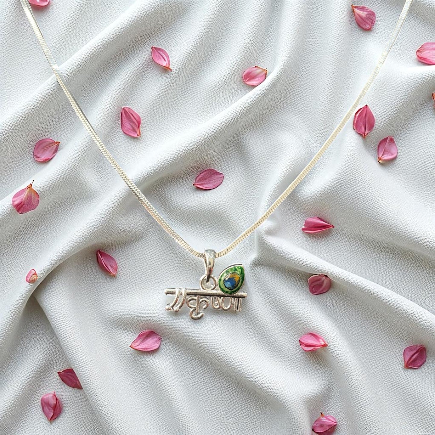 925 Pure Silver Krishna Locket