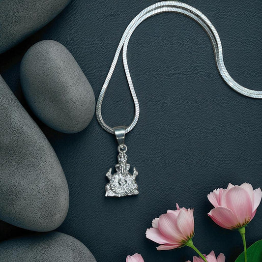 925 Pure Silver Ganesh Ji Locket