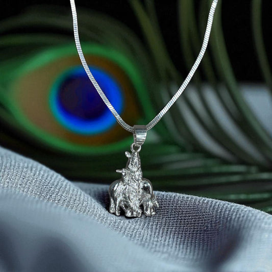 925 Pure Silver Krishna Locket