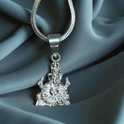 925 Pure Silver Ganesh Ji Locket